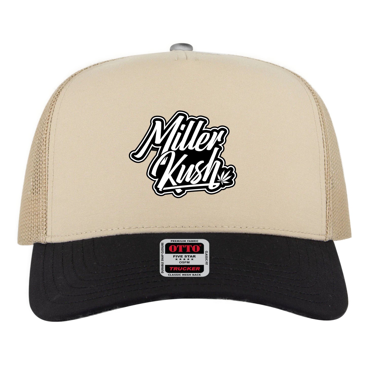 Trucker Hat (Tan/Black)